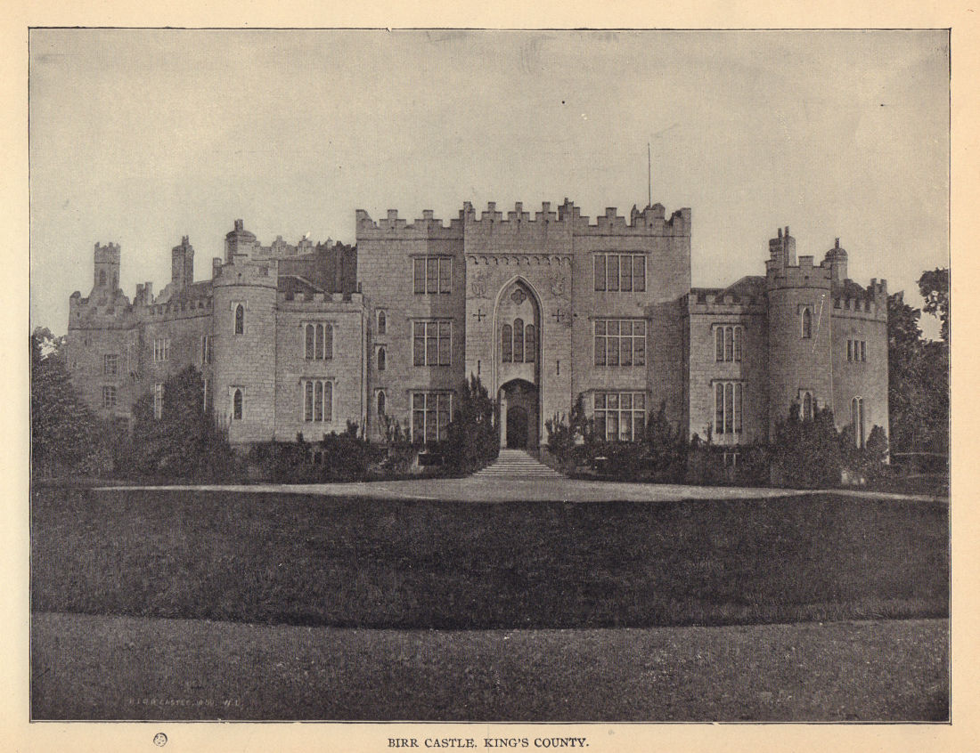 Birr Castle, King's County. Ireland 1905 old antique vintage print picture